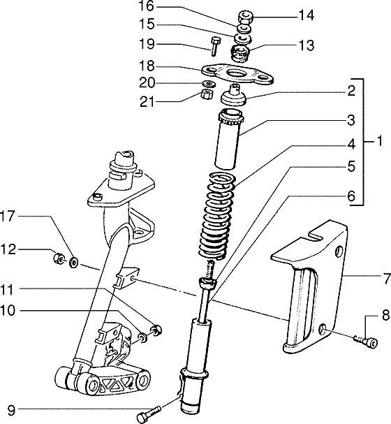 Zip SP98 - Voorvork & Schokbreker Toebehoren