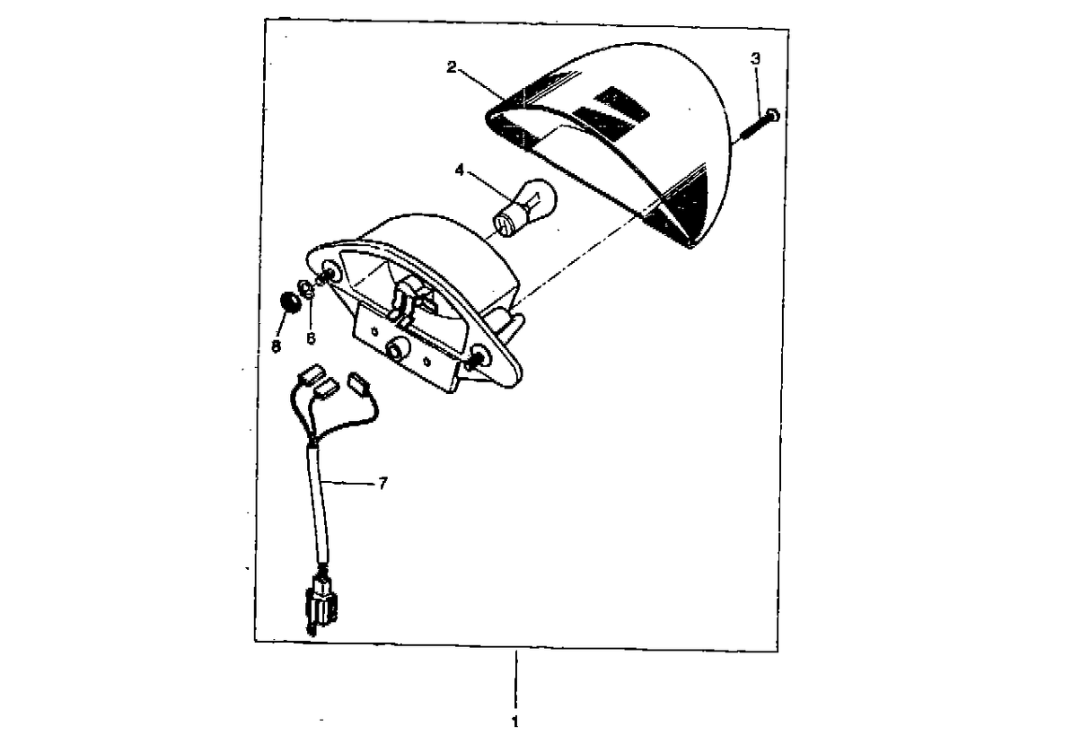 Yamaha Aerox 50 R 1998-2012 - Achterlicht