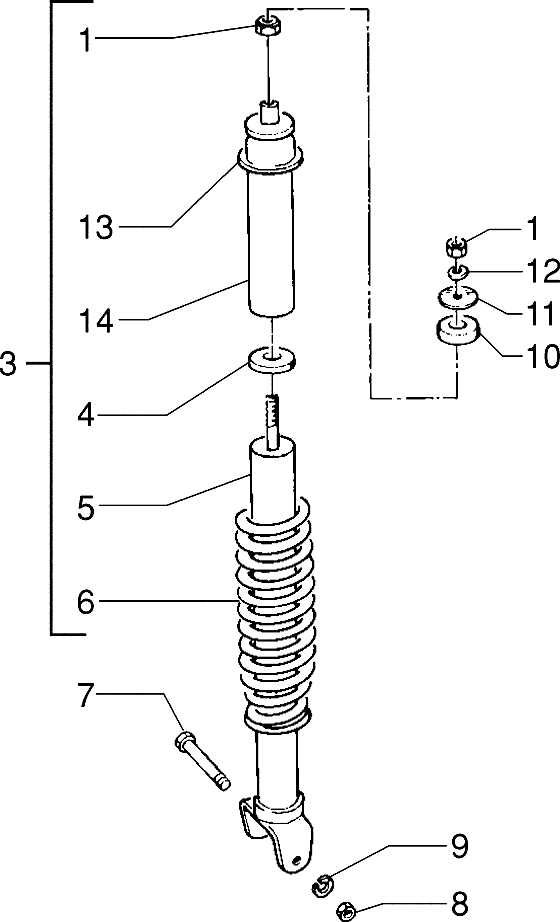 Zip Type 3 1993-2005 - Achter schokbreker