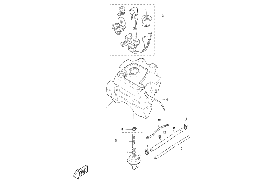 Yamaha Aerox 50 SP 1999-2012 - Benzinetank