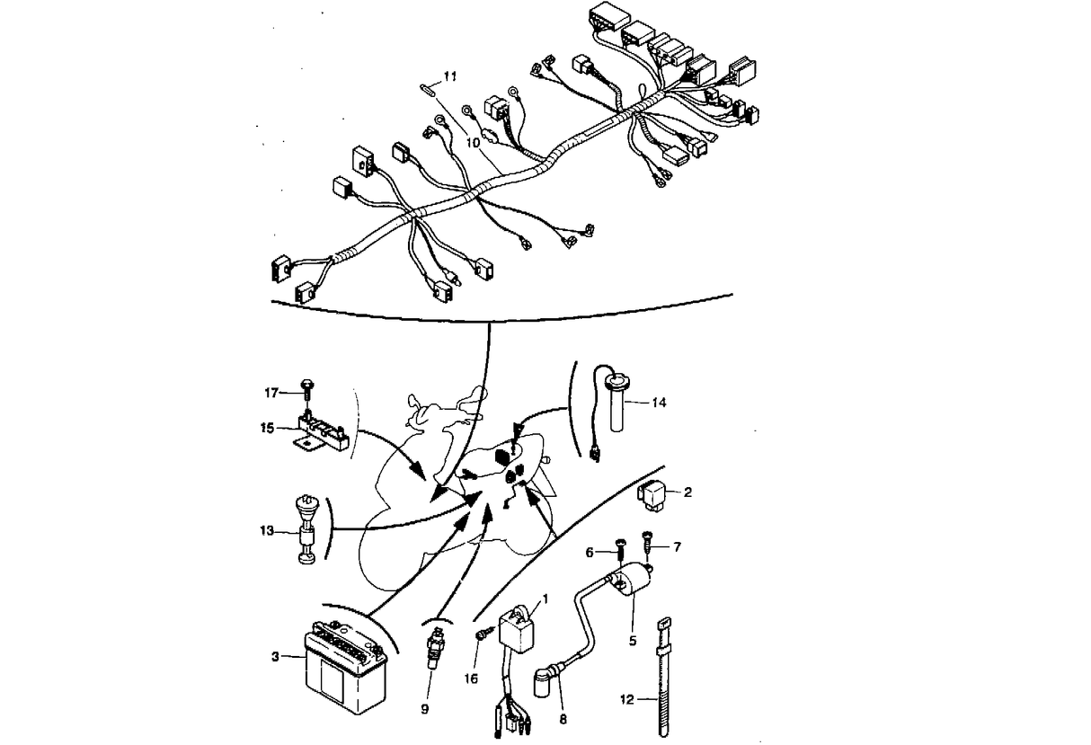Yamaha Aerox 50 R 1998-2012 - Bobine, CDI Unit & Accu