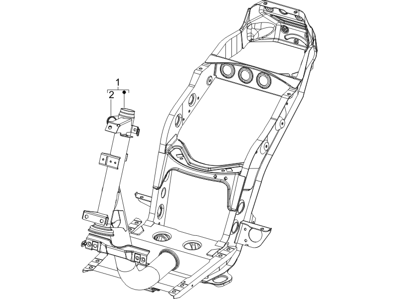 Zip 50 4T NOABS E2 2006-2013 - Frame