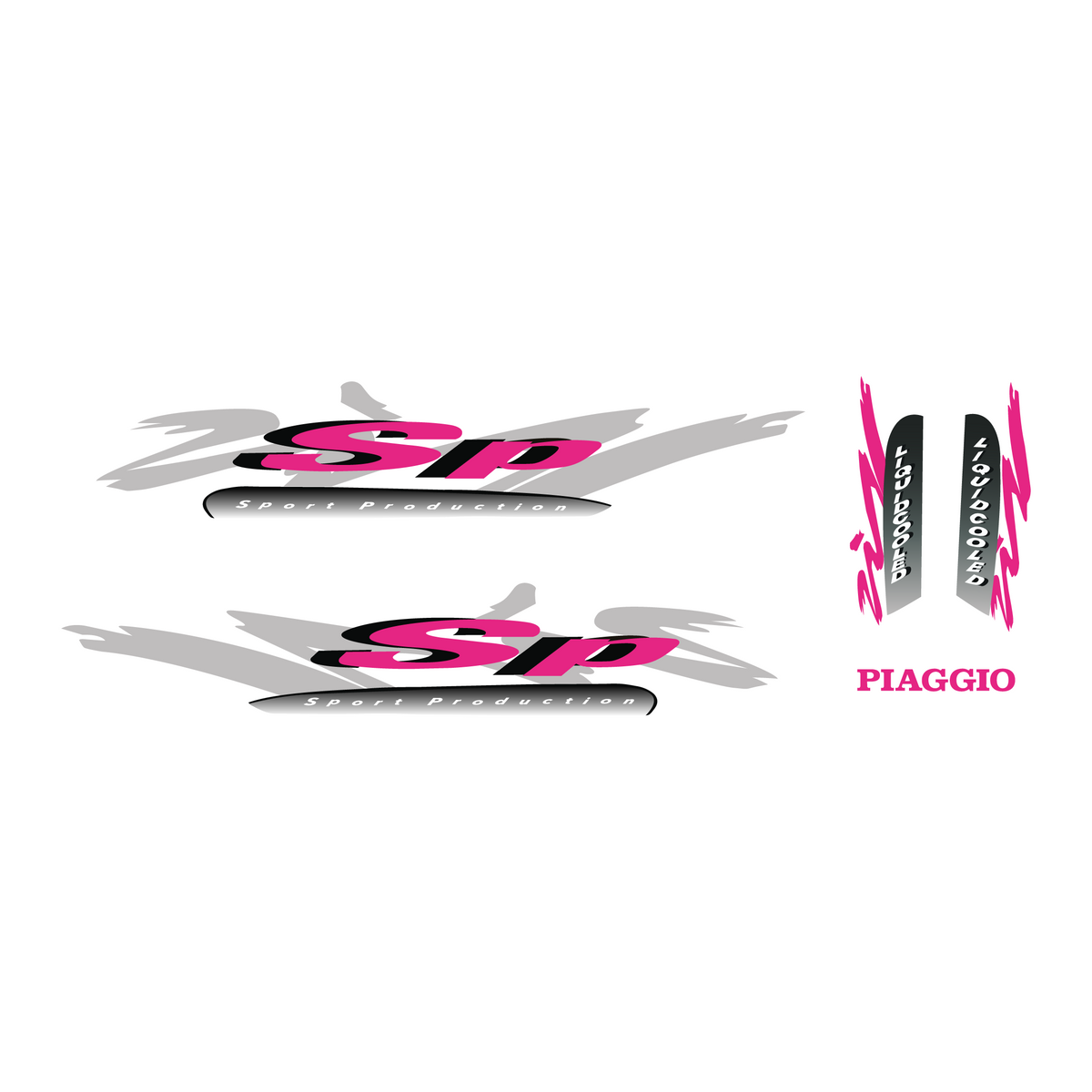 Stickerset Piaggio Zip SP98 Origineel Model