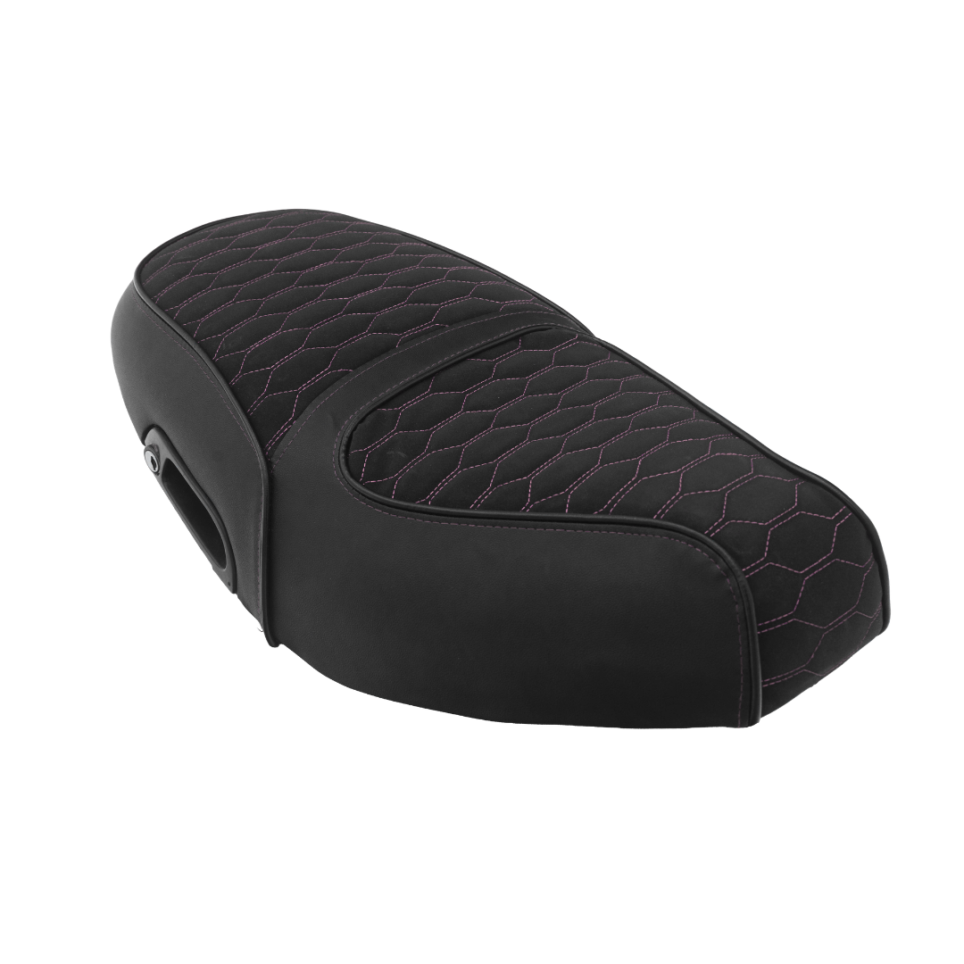 Fenom Zadelhoes Alcantara Look Roze Piaggio Zip Type 3