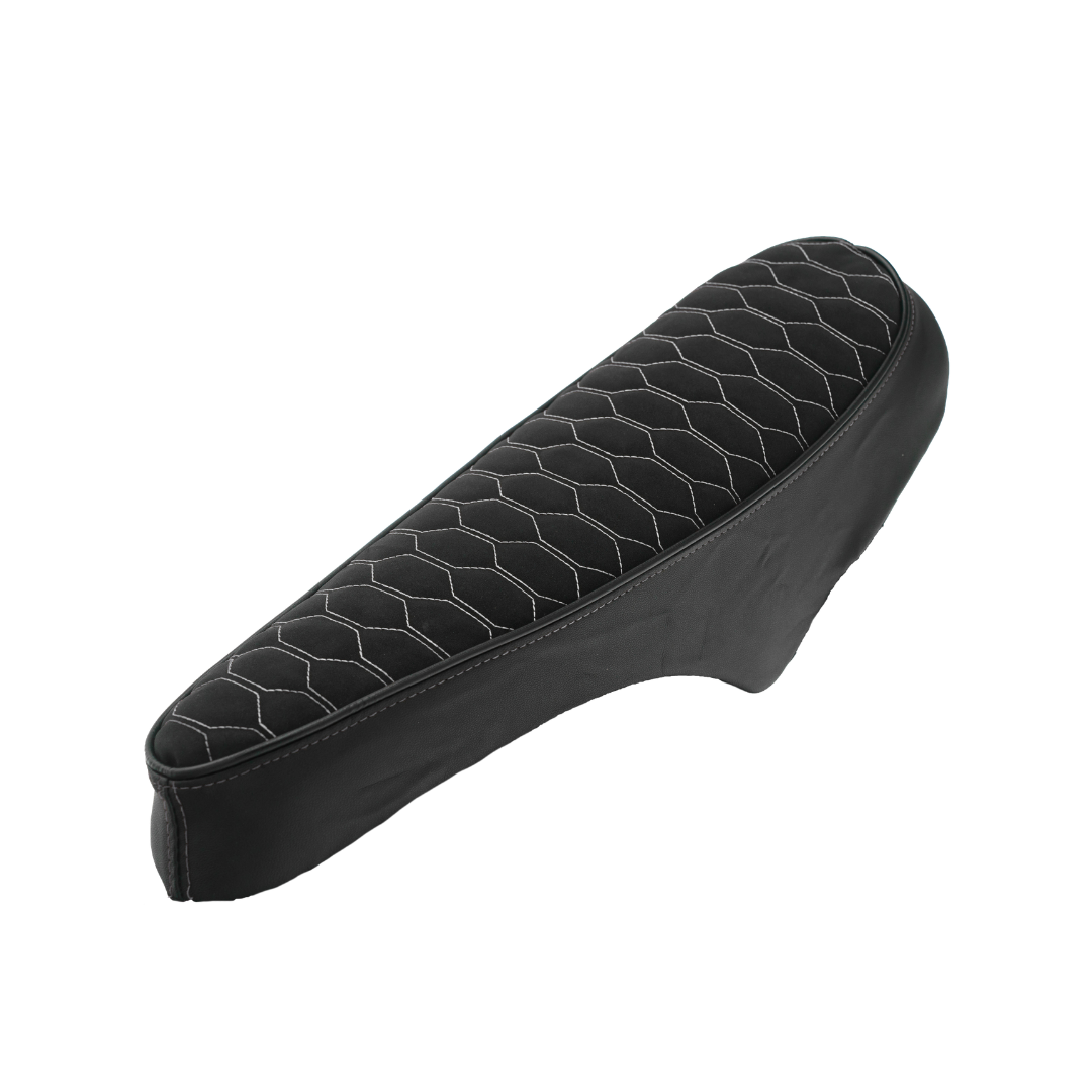 Fenom Sattelschoner Alcantara Look Weiß Fatbike V8 / V20