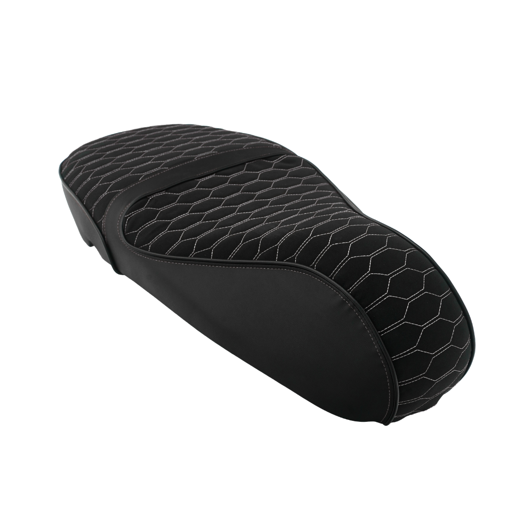 Fenom Sattelbezug Alcantara Look Weiß Vespa Sprint / Primavera