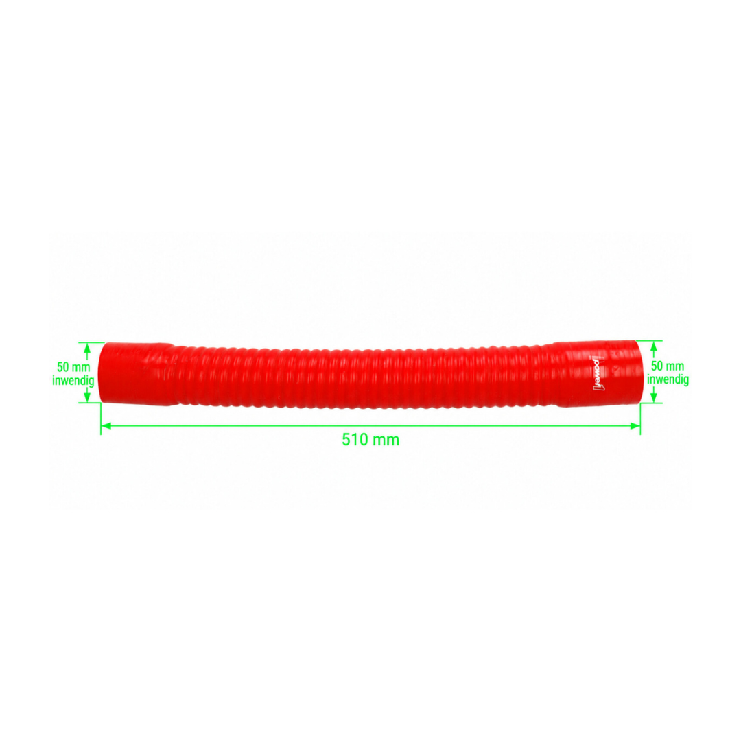 Power1 Air Filter Hose Red 50mm Universal