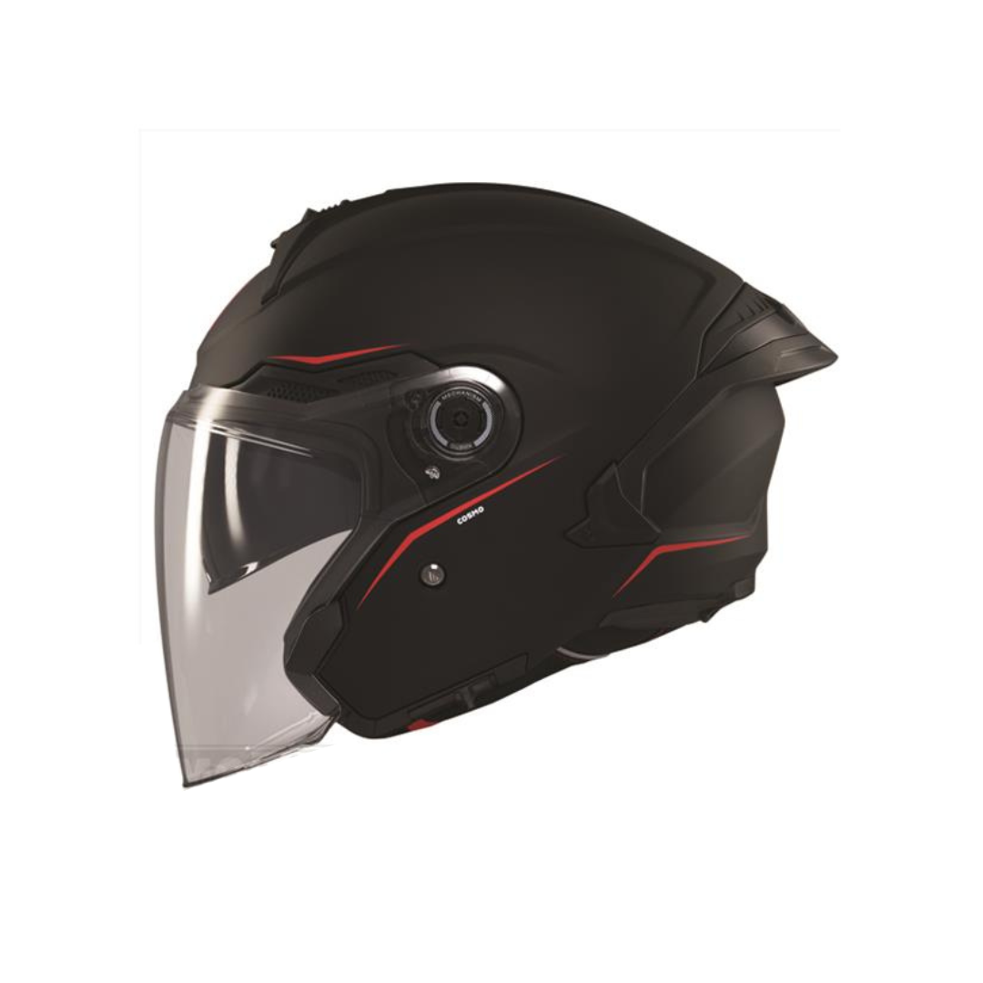 Casque Mt Jet Cosmo Sv Matt Black