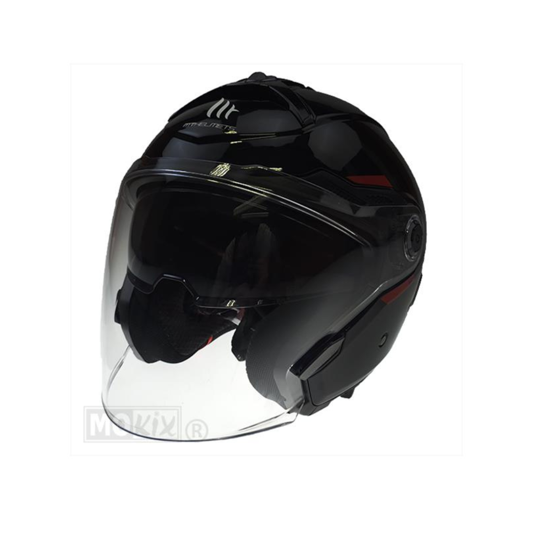 Casque Mt Jet Cosmo Sv Matt Black
