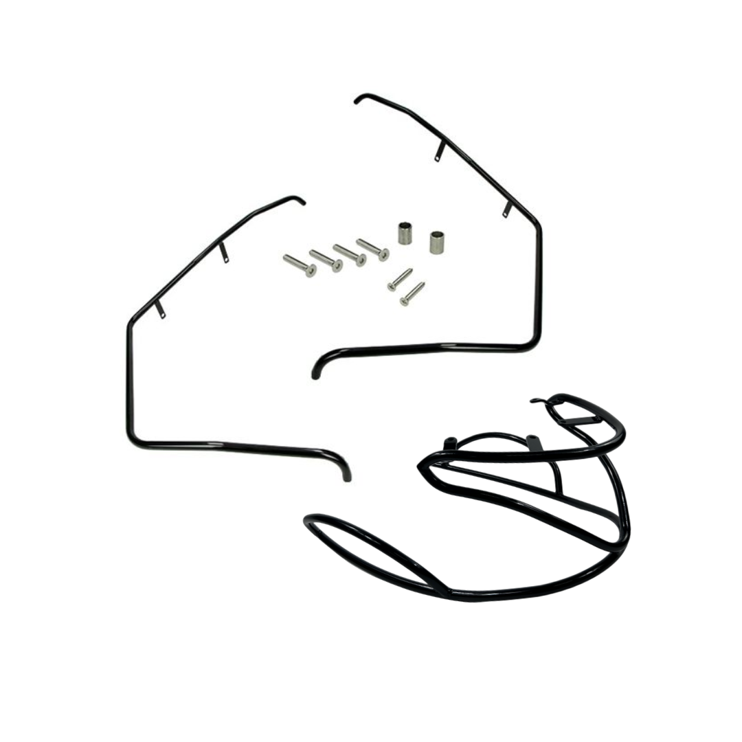 Herbsthalterung Set vorne/hinteres Bündel Gloss Black Piaggio Zip