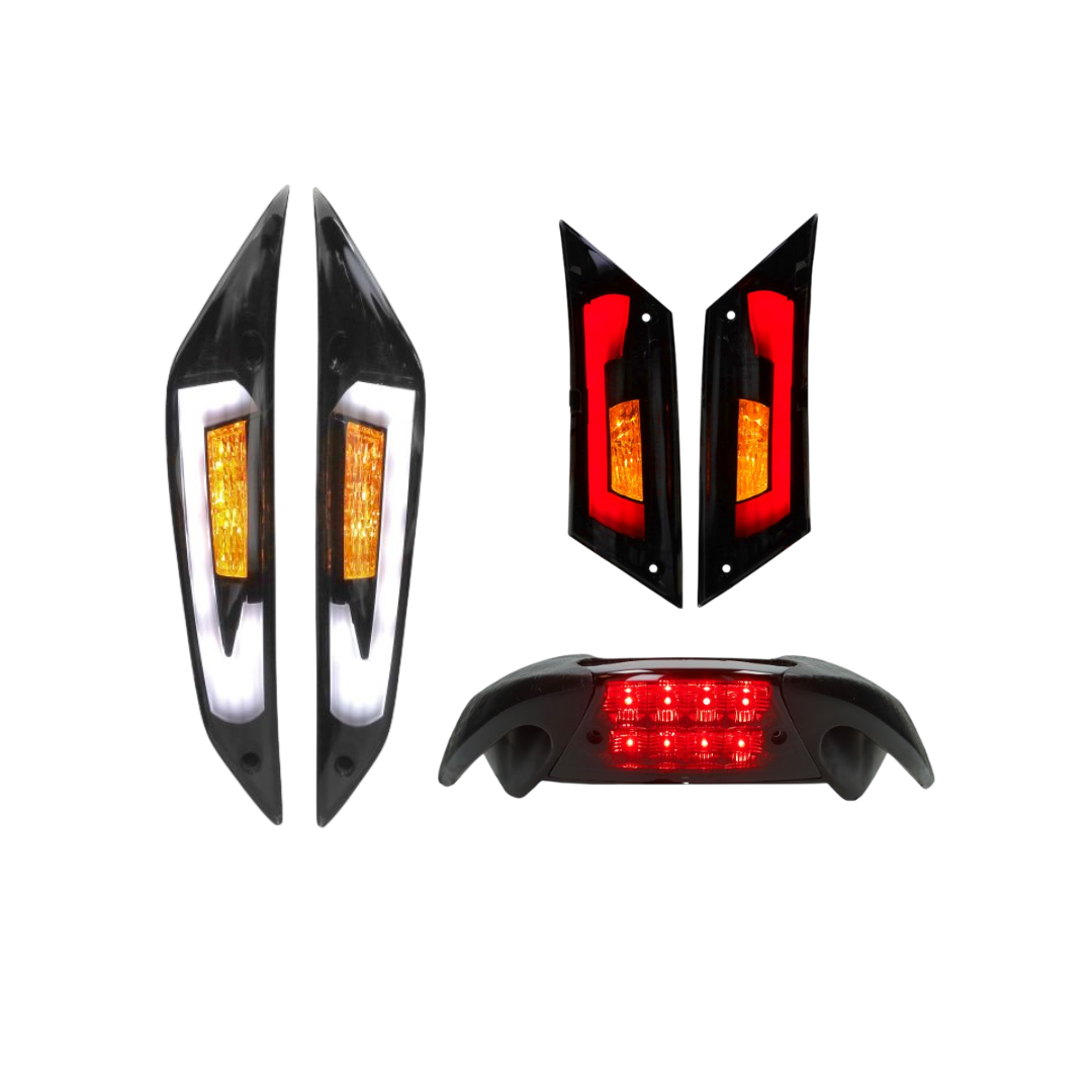 Power1 LED flashing light set + rear light bundle piaggio zip