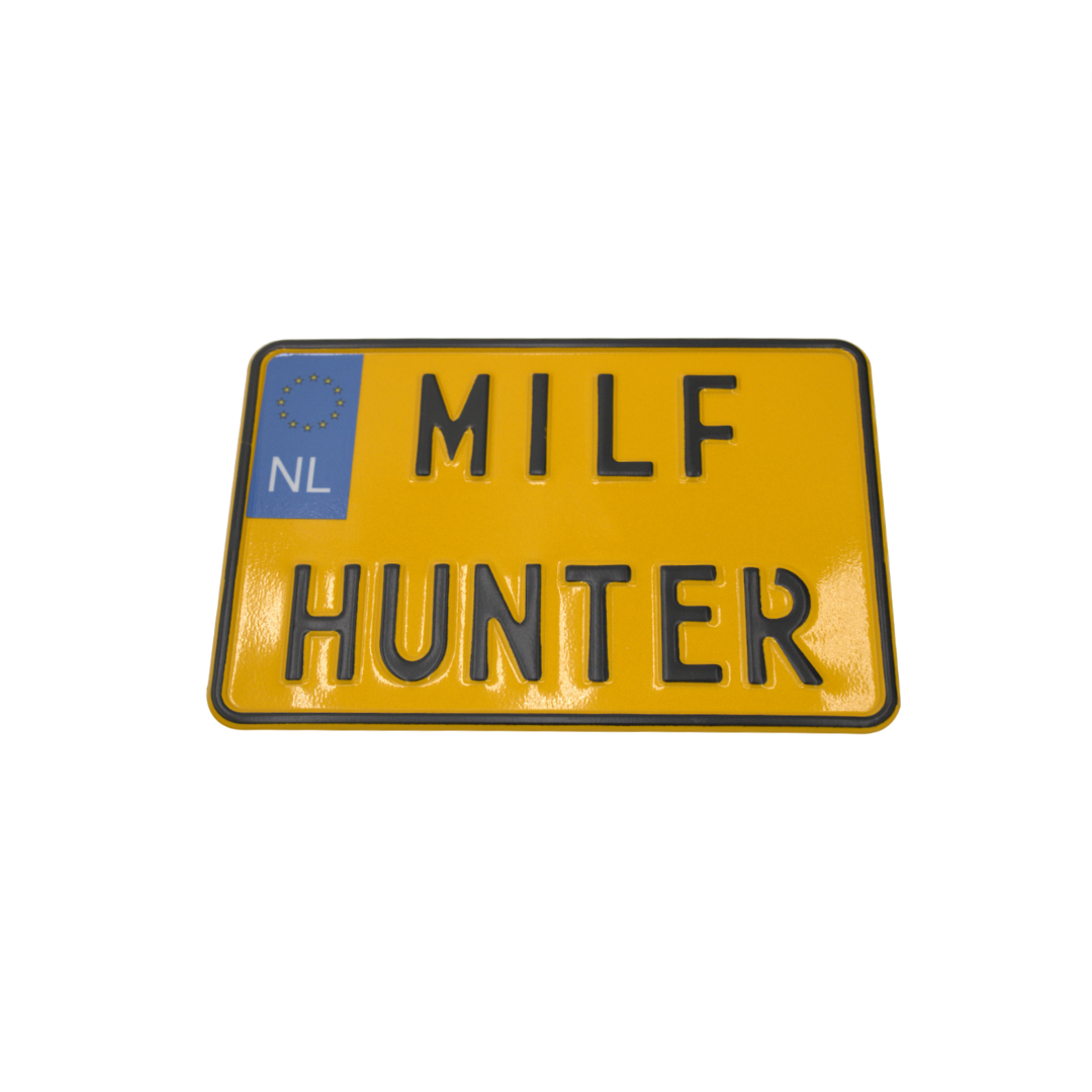 Plaque de moto hollandaise MILF HUNTER