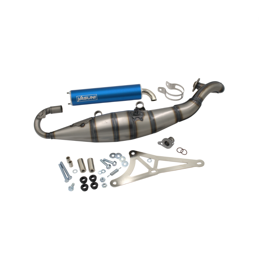 Yasuni R Uitlaat Piaggio Zip 2 Takt Blauw