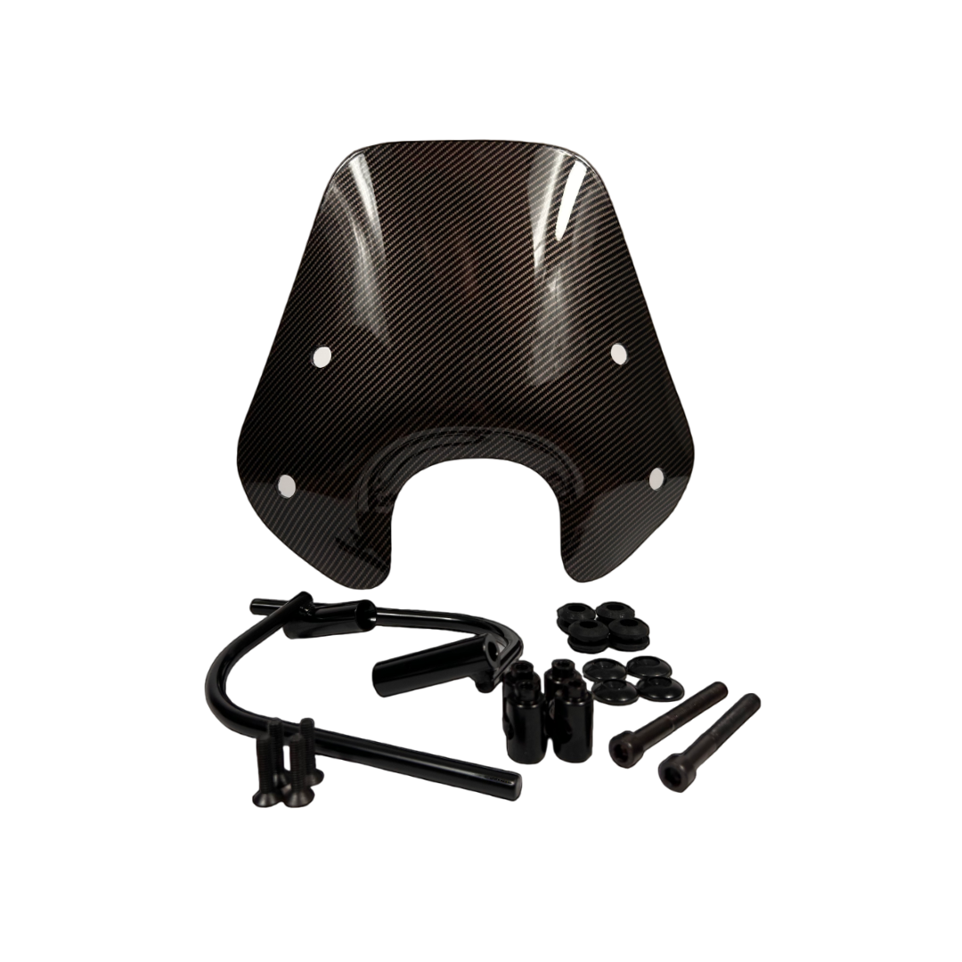 Laag Windscherm Carbon Look Piaggio Zip