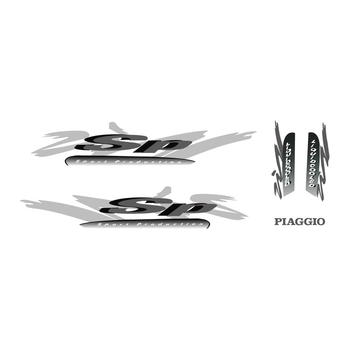 Stickerset Piaggio Zip SP98 Origineel Model