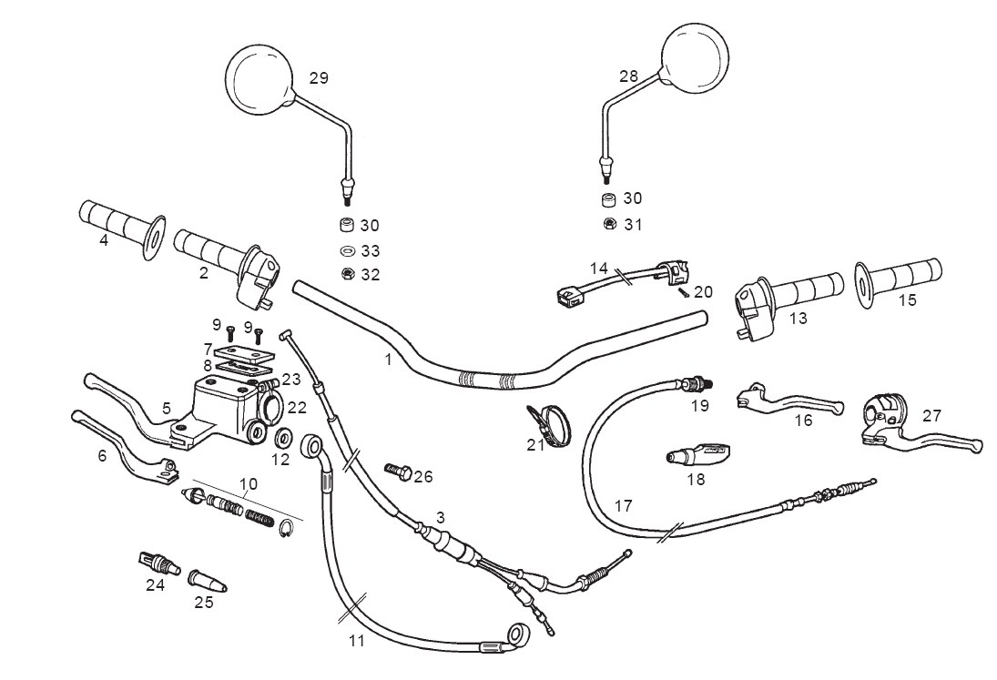 Derbi Senda SM 50 2T 2ª ED X-Treme E1 2003 - Hoofdremcilinder & Schakeleenheid