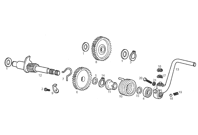Derbi Senda SM 50 2T DRD Edition E2 2005 - Kickstart & Kickstartas