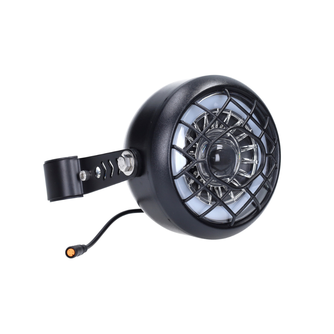 Koplamp Unit Zwart 3-Pins Stekker V8 / V20 Fatbike