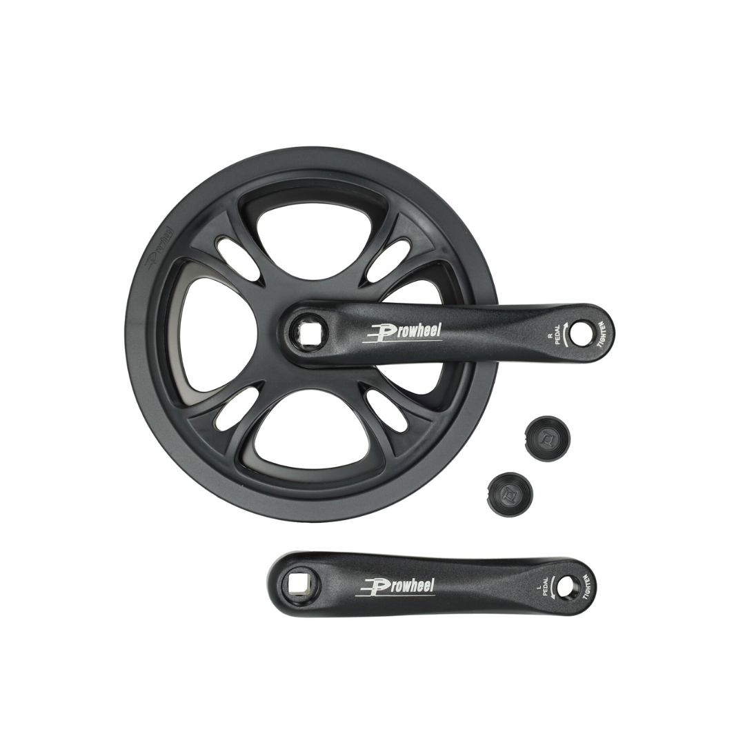 Kurbel-Innenlager-Set L+R + Ritzel 48T Schwarz V20 Pro Fatbike