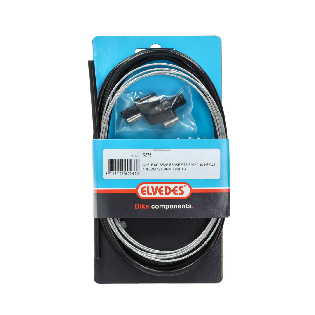 Rear brake cable Elvedes + Nipples Shimano Nexus Rollerbrake Fatbike