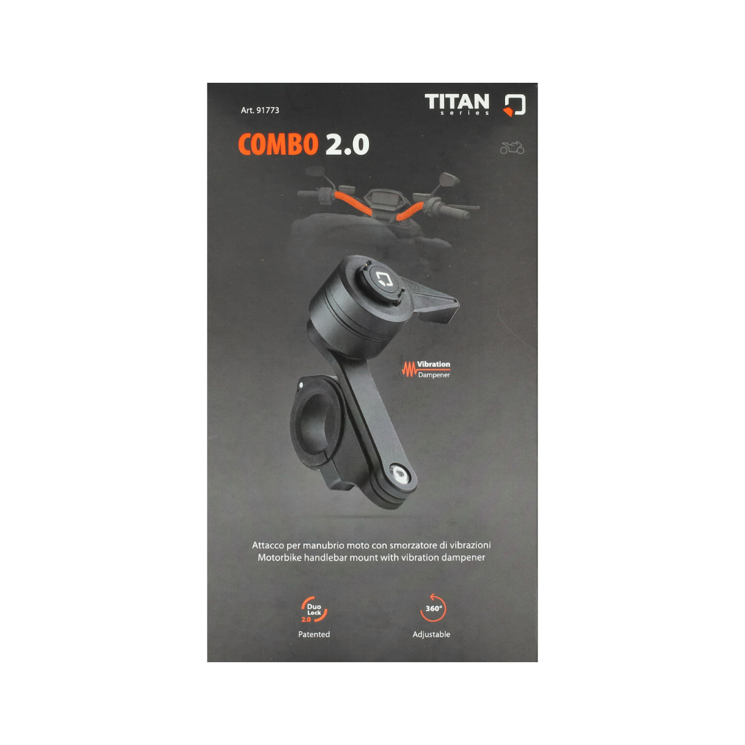 Adapter Lampa Telefoon Opti-Combo Stuur 2.0 Titan Series 22/35MM Bromfiets/Fatbike