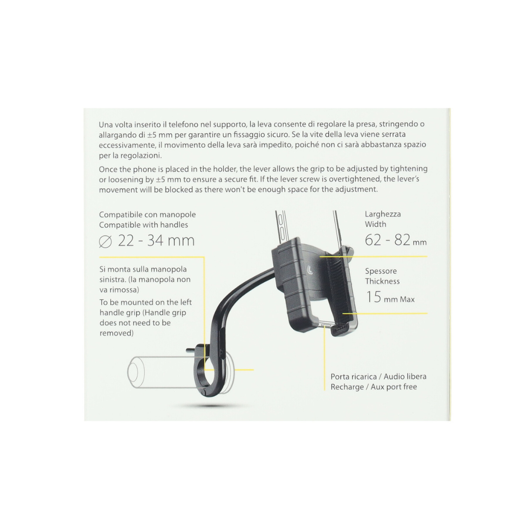 Phone Holder Lampa Handle Mount Left Scooter/Fatbike