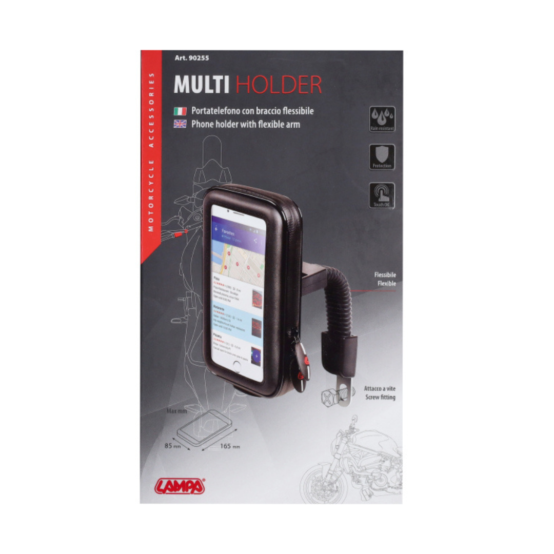 Telefonhalter Lampa Spiegelhalterung 110x160x30MM Schwarz Roller/Fatbike