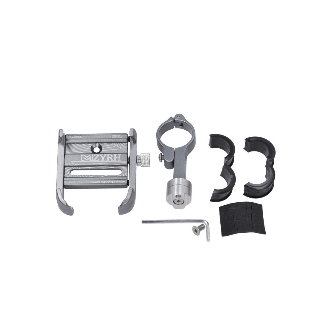 Telefoonhouder Verstelbaar Aluminium Grijs Scooter/Fatbike