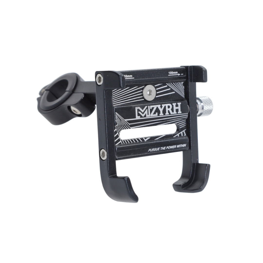 Phone Holder Adjustable Aluminum Black Scooter/Fatbike
