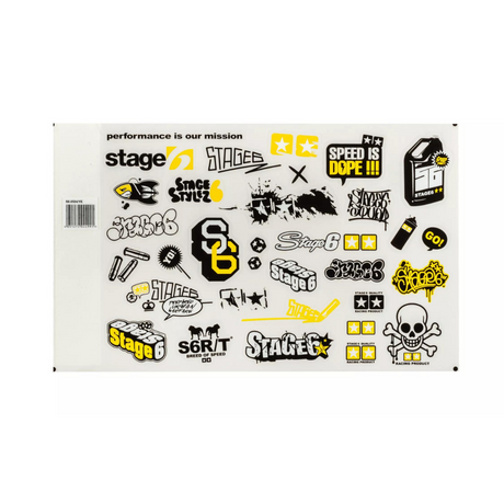 Stickerset Stage6 A4 Geel