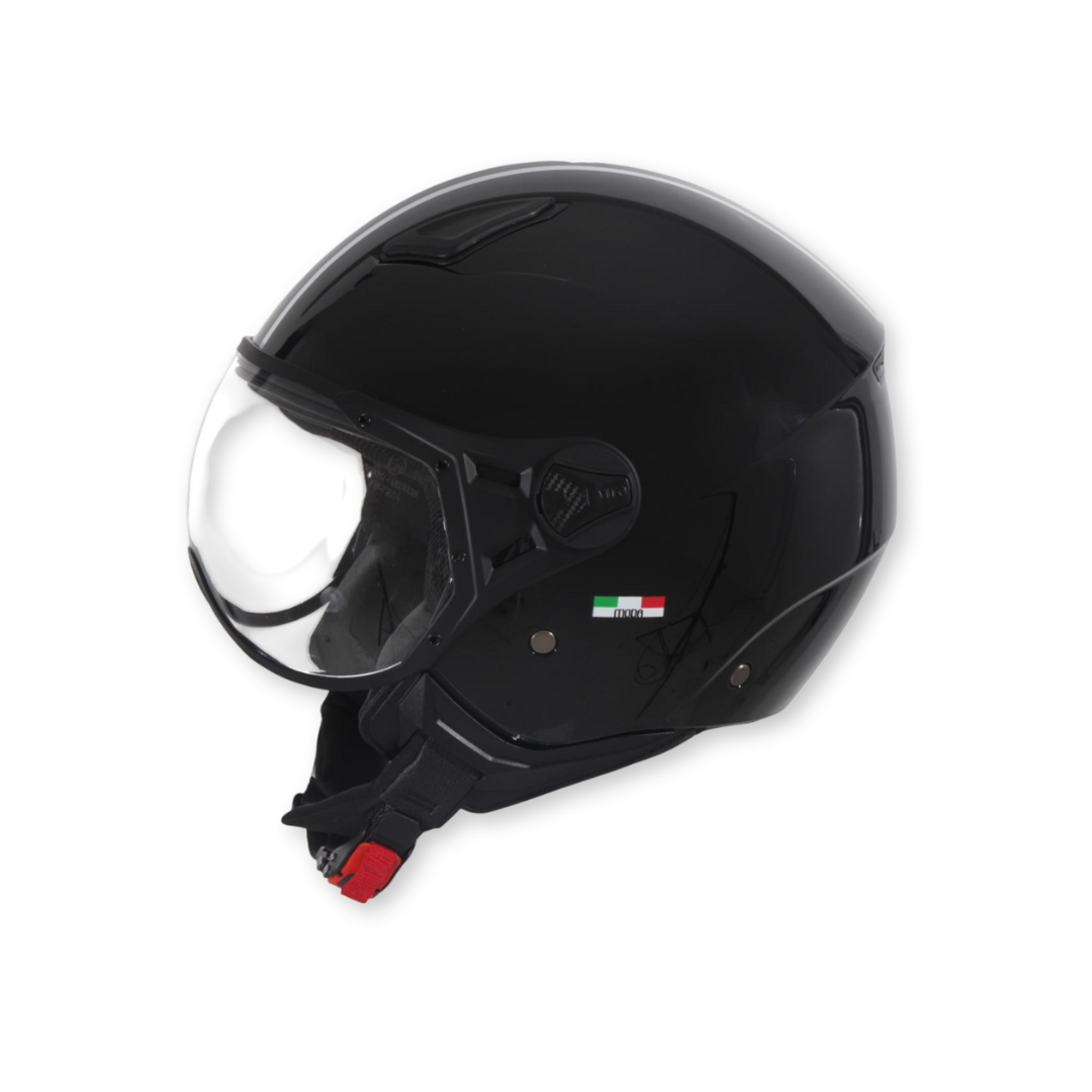 Casque vito moda shine noir + doublure noire