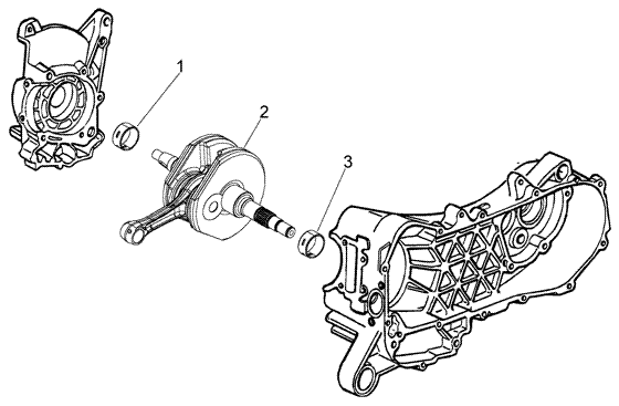 Vespa LX 50 4T 2005-2012 - Krukas