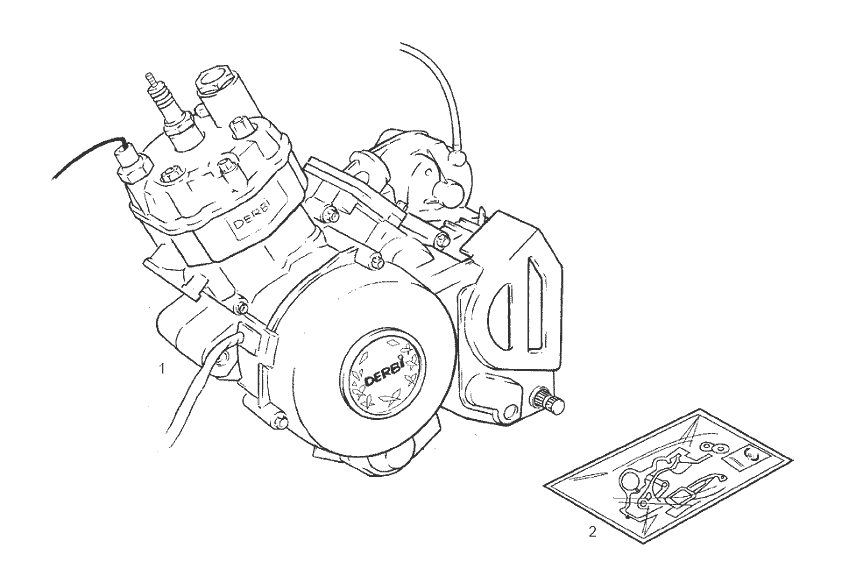 Derbi Senda SM 50 2T DRD Edition E2 2005 - Motor