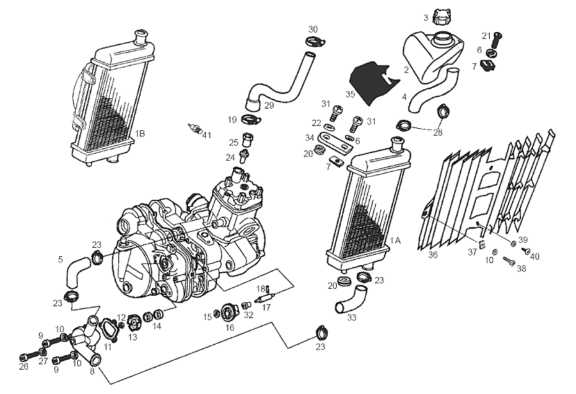 Derbi Senda SM 50 2T DRD Edition E2 2005 - Oliepomp & Waterpomp