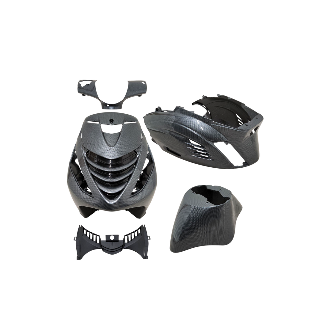 Copping set with Achterkapgrill RS1 Zip Carbon Gloss