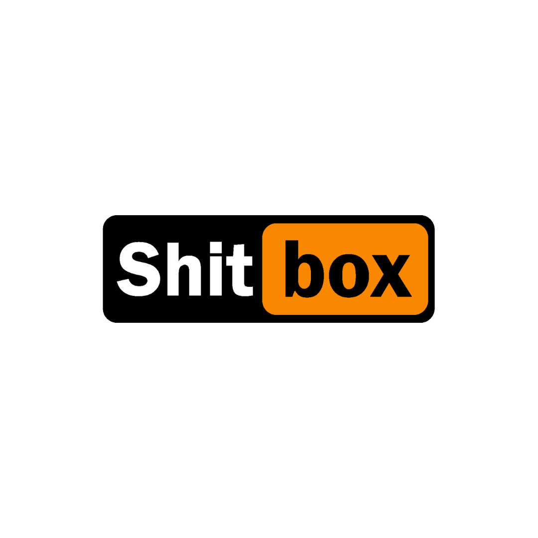 Sticker ShitBox - 9,3x3CM