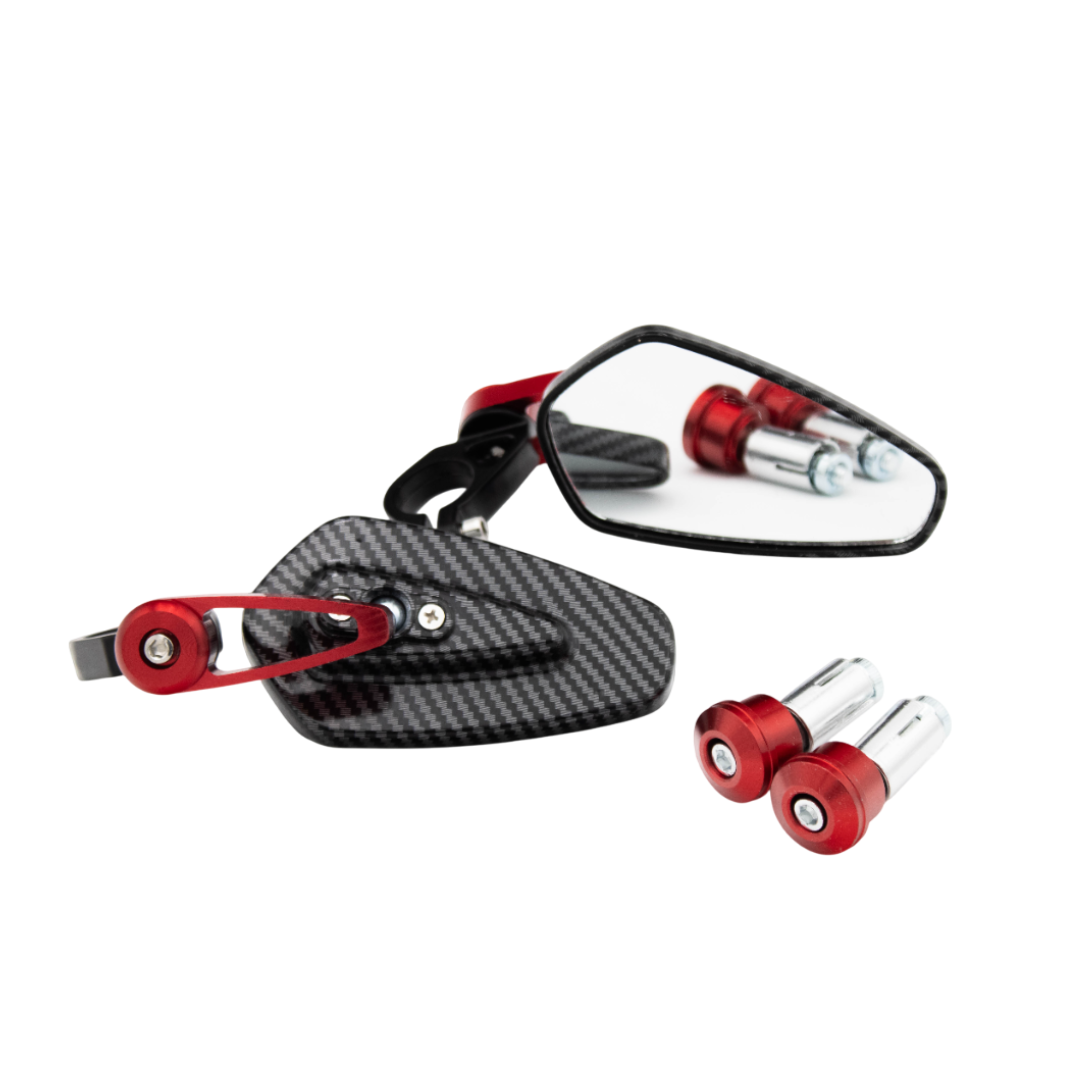 Bar End Spiegels Carbon Universeel