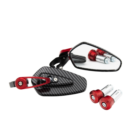 Rétroviseurs Embout De Guidon Carbone Universel
