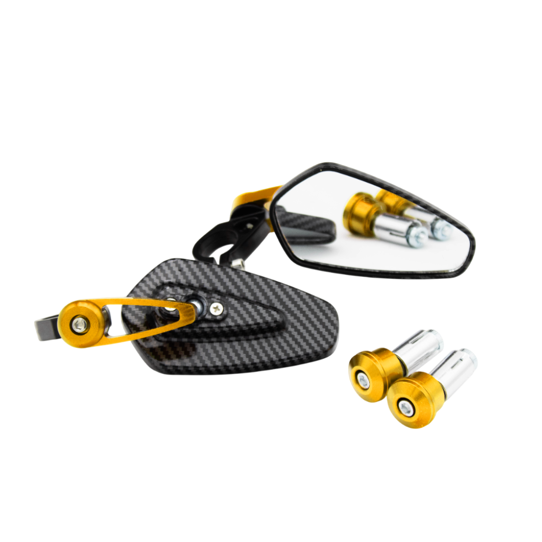 Bar End Spiegels Carbon Universeel