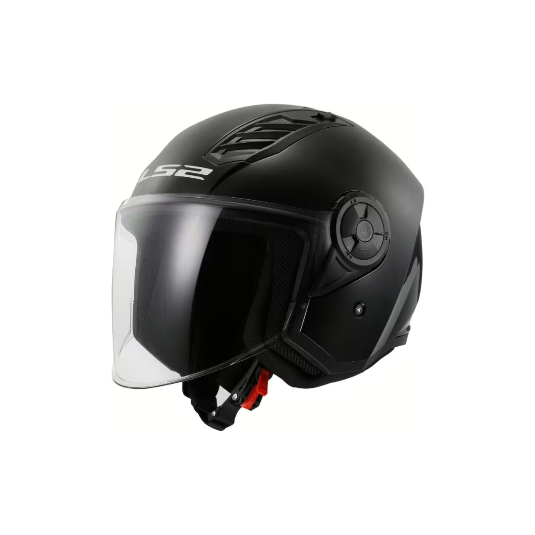 Casque ls2 flux d'air briller noir