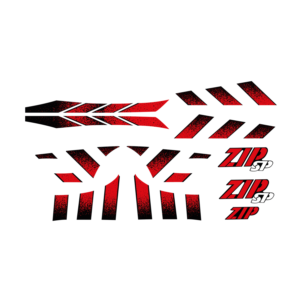 Stickerset Piaggio Zip SP H2O Origineel Model