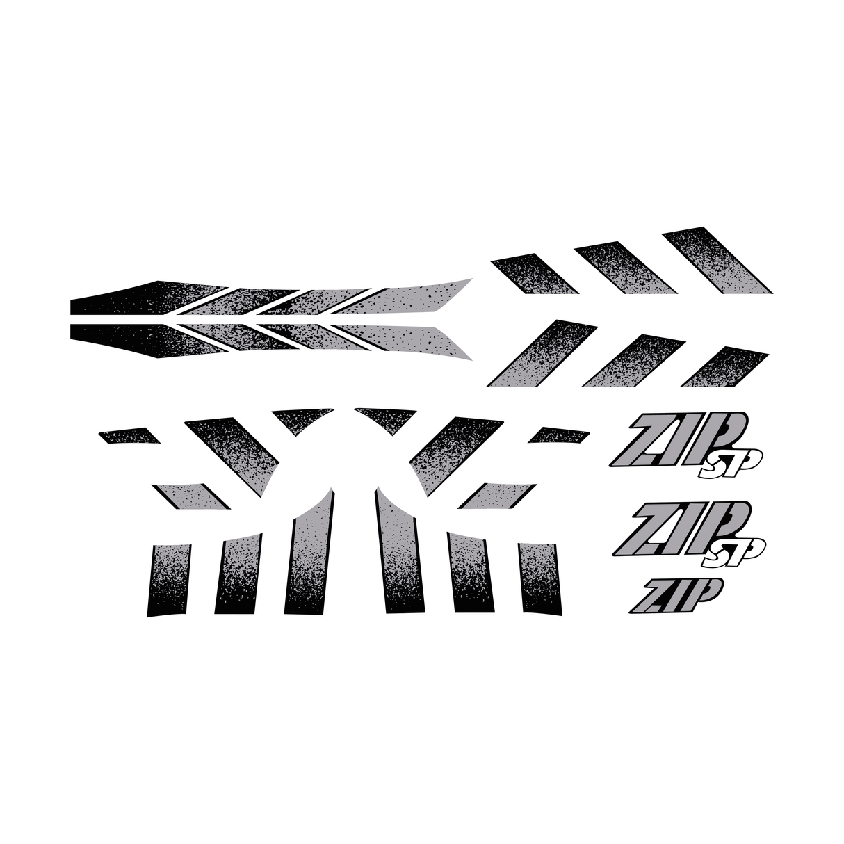 Stickerset Piaggio Zip SP H2O Origineel Model