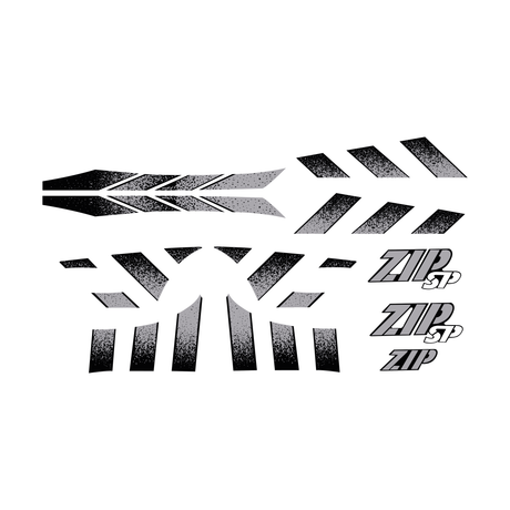 Stickerset Piaggio Zip SP H2O Origineel Model