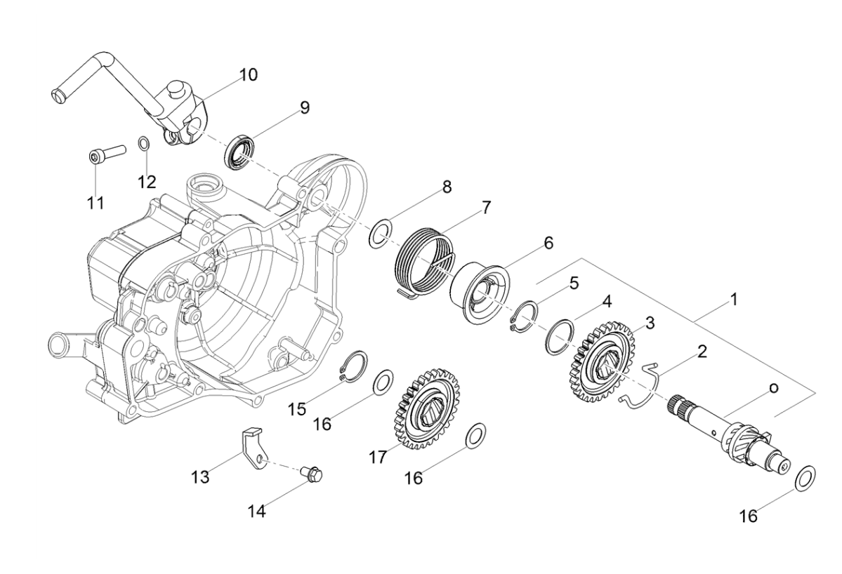 Derbi Senda SM 50 2T X-Treme E4 2018-2020 - Startmotor