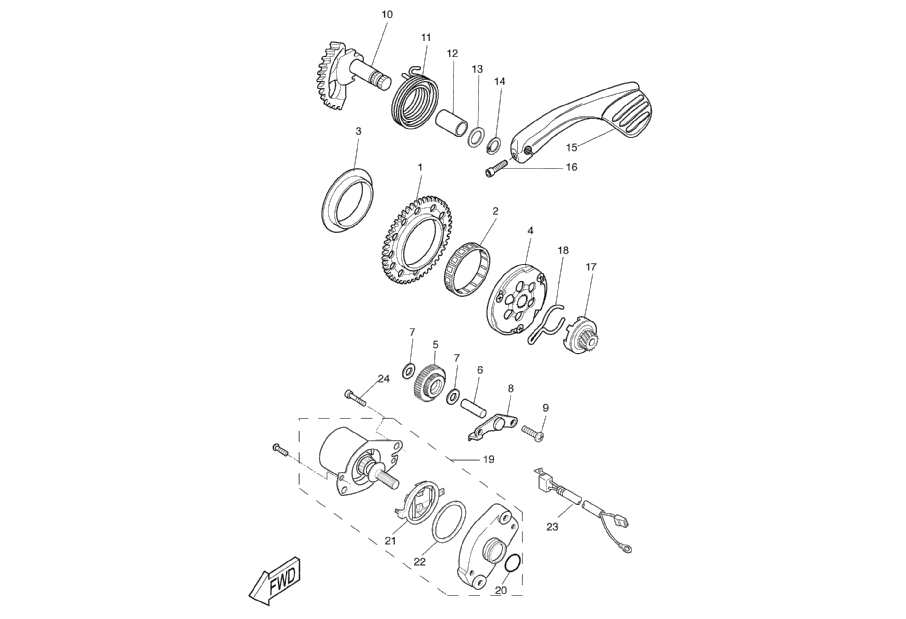 Yamaha Aerox 50 SP 1999-2012 - Startsysteem