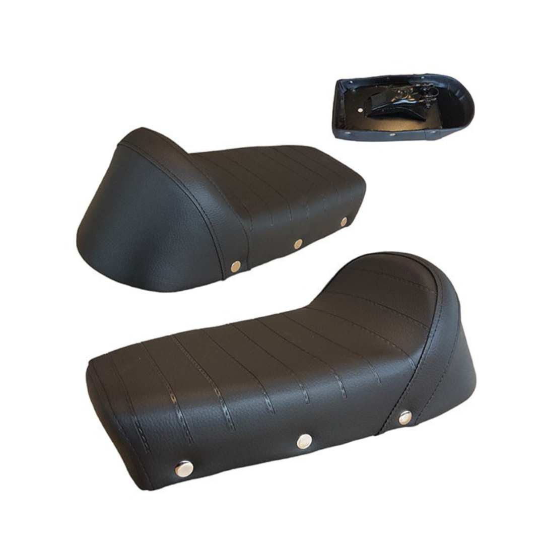 Buddyseat Kort Zonder Opdruk Sport Zwart Past Op Kreidler, Sachs, Puch Maxi