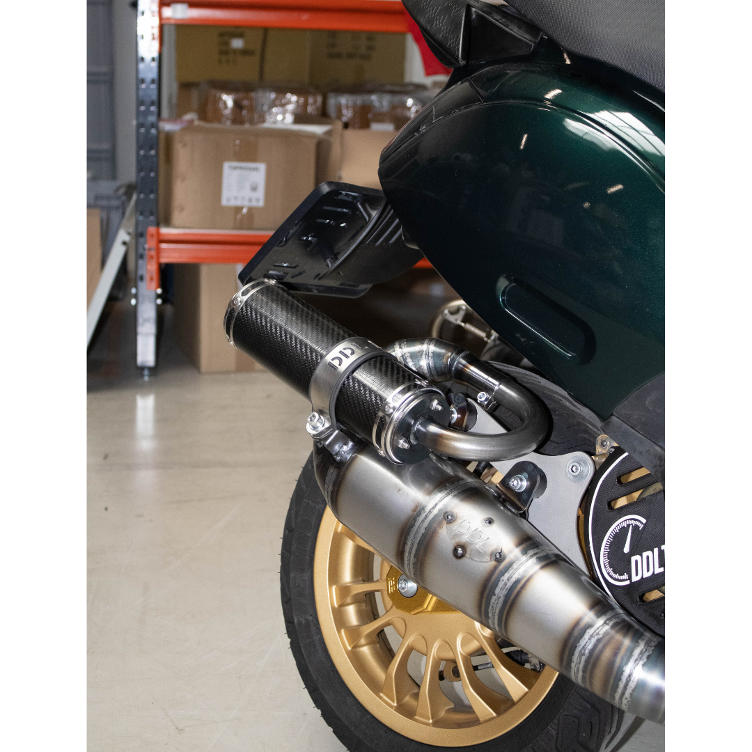 Ddl 360 Uitlaat 55Mm Slag Piaggio / Gilera 125-180Cc 2 Takt Uitlaat 2T