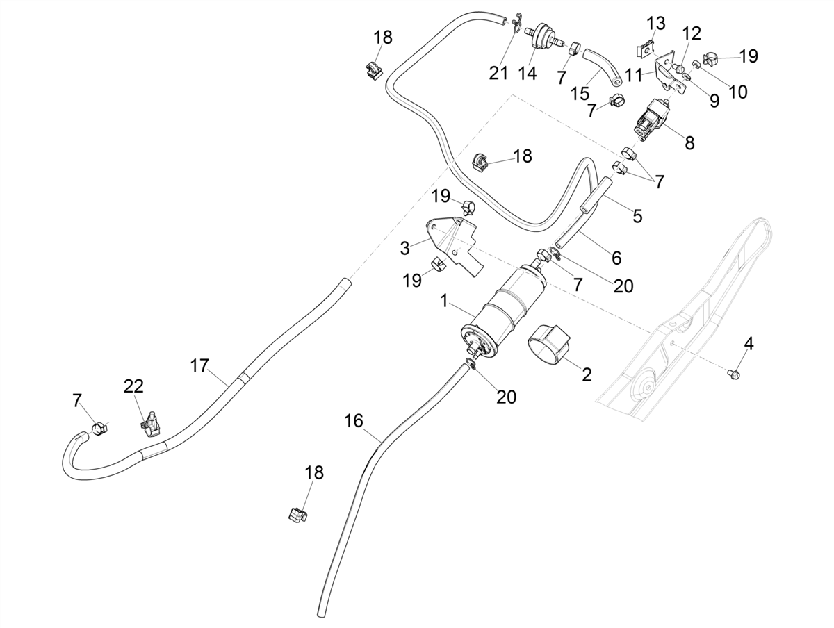 Zip 50 4T NOABS E5 2021-2023 - Verdampingsbescherming
