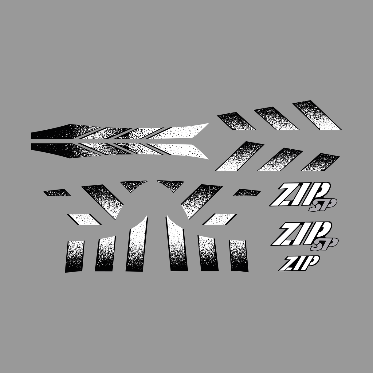 Stickerset Piaggio Zip SP H2O Origineel Model