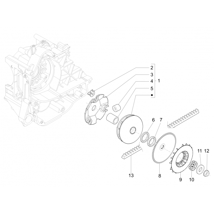 Aandrijfschijf | Zip 50 4T 25 Km/h NOABS E2 2006-2016 (EMEA)
